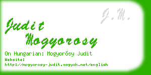 judit mogyorosy business card